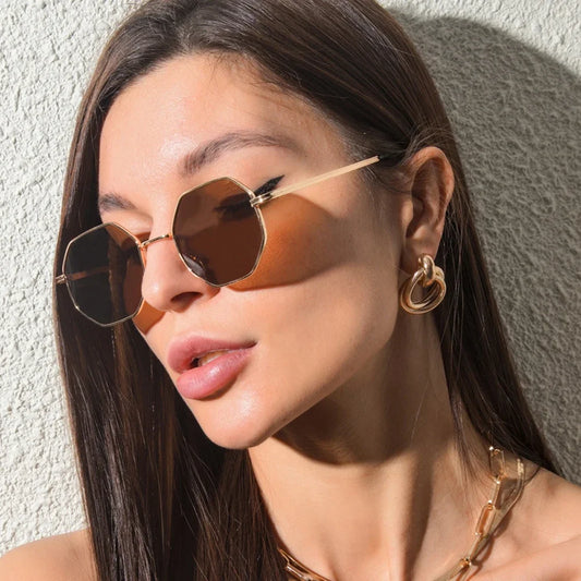 Lunettes forme polygone