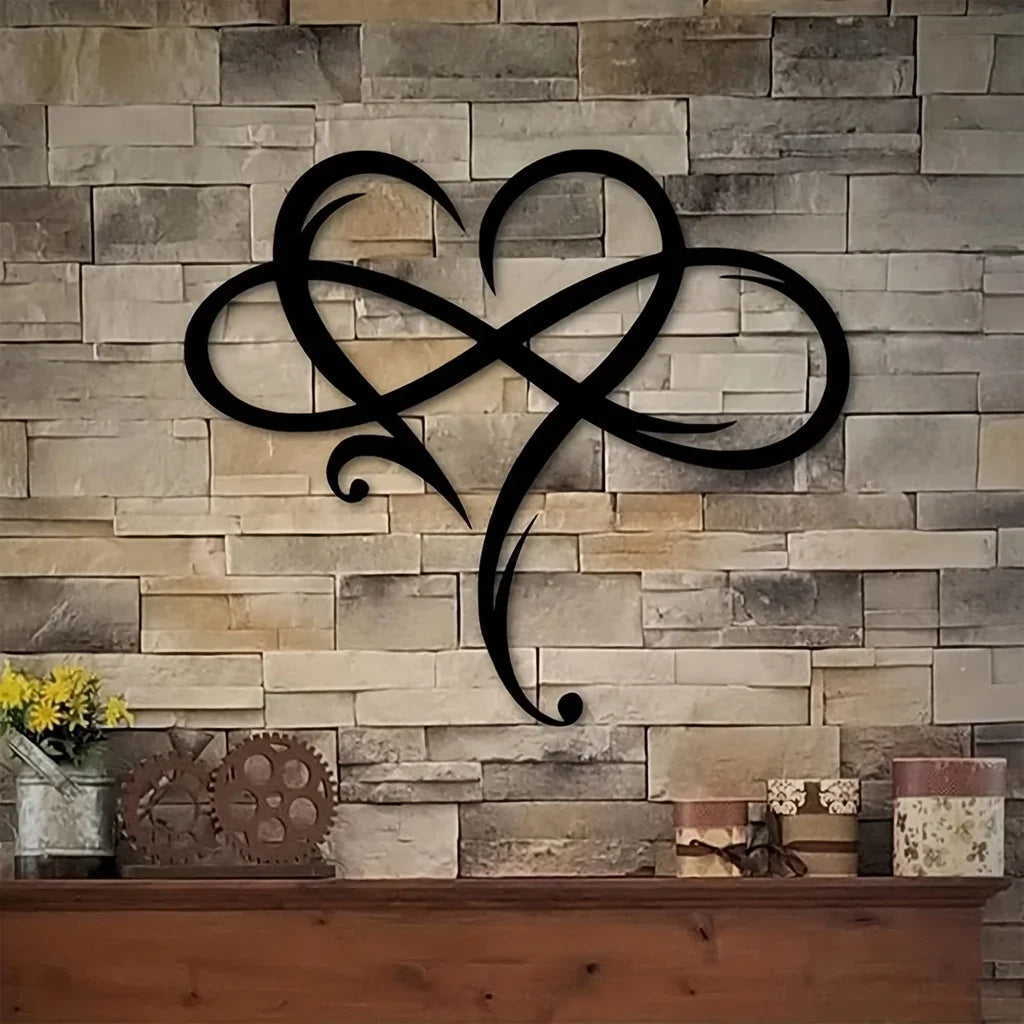Décoration murale coeur infini