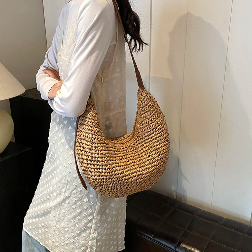 Nouveau sac demi lune tendance