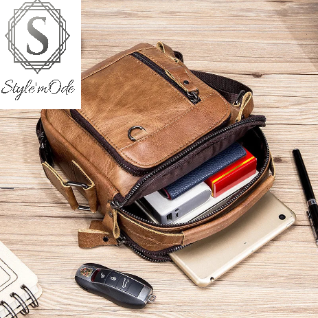 Sac à bandoulière en cuir véritable